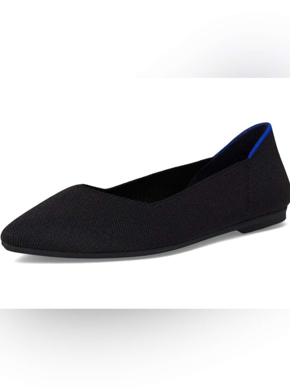 Rothy’s Women’s The Point II Flats Slip-On Comfortable Washable Black Size 10W
